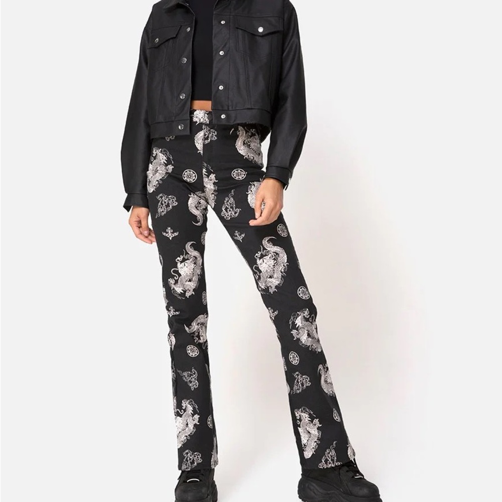 Motel Rocks Black Dragon Trouser